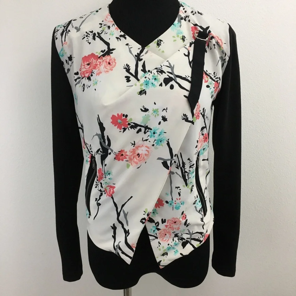 Mystery Box Item Floral Moto Jacket - Picture 4 of 10